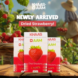 Pack ok 3 Khaso Aam Dried Strawberry Flavor 100 Gm, 100% Natural Dried Strawberry Fruit Candy | KhasoAam Premium Strawberry Fruit Bar, Strawberry